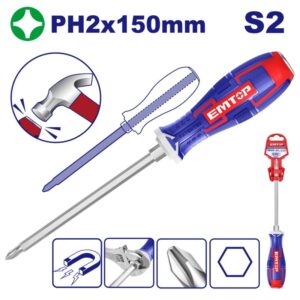 Destornillador Phillips de Golpe Industr. imantado S2  EGTSPH2150