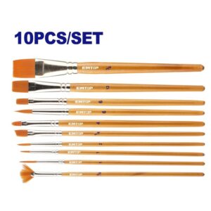 Set de pinceles artisticos 10 pzs TOP VALUE EMTOP EMXA1K10