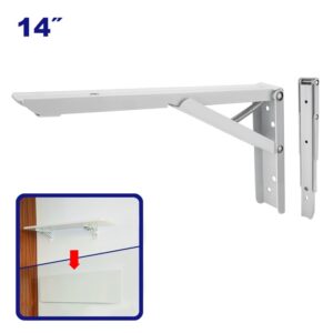 MENSULA 14 PULG BLNCA REBATIBLE CHAPA  1.4