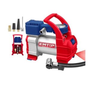Compresor 12V 140PSI 4 picos 3mts c/luz EMTOP EAAC3501 (OFERTA)