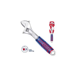 Llave ajustable 6 pul apertura 24mm INDUSTRIAL Cr-v Mango TPR EMTOP EAWH130601