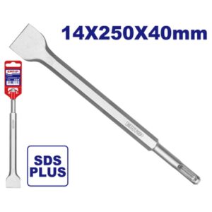 Cincel SDS plus plano ancho 40mm x 250mm EMTOP ECHS132501