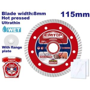 Disco widia 115mm TRF INDUSTRIAL USO UNIVERSAL EMTOP EDDCH31151