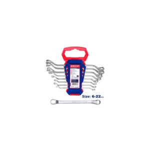 Set de 8 llaves estriadas acodadas 6-22 EMTOP EFRS10801