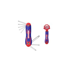 Juego de llaves allen plegable cuchilla Ball Point Cr-v 8pzs 2-8mm EMTOP EHKY4082