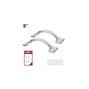 Manija tirador de puerta zinc 5 pul x 2 unid c/tor.emblistado EMTOP EMNM1K05