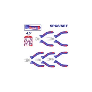 Set 5 mini pinzas 4,5pulg EMTOP EPLSM0511