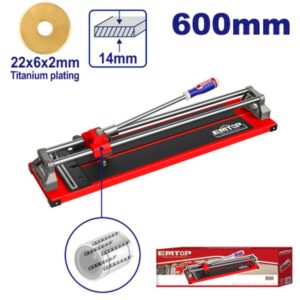 Cortadora de Ceramica 600mm corte 14mm EMTOP ETCR6004