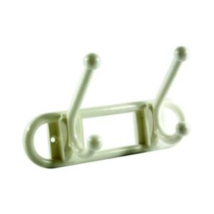 Percha ovalo 2 ganchos     810 - Autoadhesivo. bazar