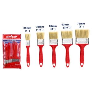 Set de 5 pinceles  1 a 3 Emtop EPBH160501
