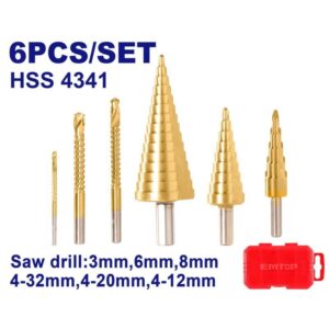 JUEGO 4 MECHA COPA TUNGTENO 6 PZ