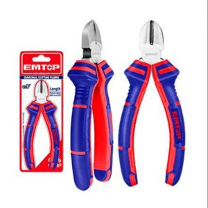 Alicate corte oblicuo 180mm Ac.Carbono mango grip EMTOP EPLRD0711