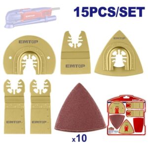 Set 15 cuchillas para multiherramientas  EMTB1501
