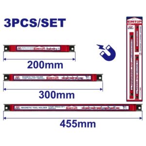 Set portaherramientas magentico 3 pzs EMTOP EMHH4603