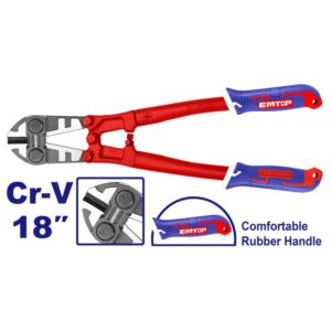 Tijera cortaperno 450mm INDUSTRAL Cr-v mango TPR EMTOP EBCR1801