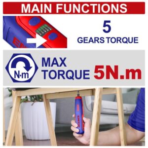 Atornilladora hex 4V 5Nm USB-C 42 Acc EMTOP ECSR0406