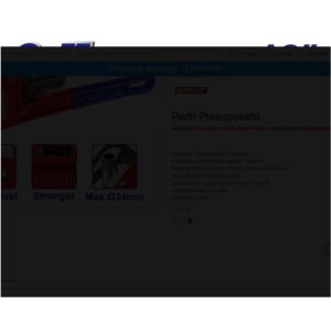 Llave para caño Stilson INDUSTRIAL 250mm max.34mm EMTOP  EPWH1001