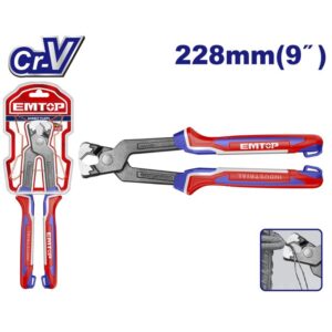 Tenaza armador 230 mm corte entero INDUSTRIAL Cr-v EMTOP EPLRR0921