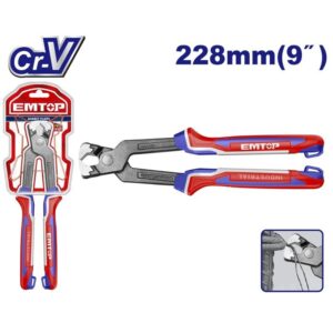 Tenaza armador 230 mm corte entero INDUSTRIAL Cr-v EMTOP EPLRR0921