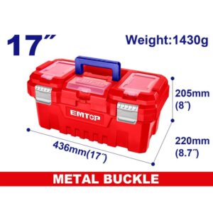 Caja plastica 17 pul 436x220x205 c/band 15K CIERRE METALICO EMTOP EPBX1702