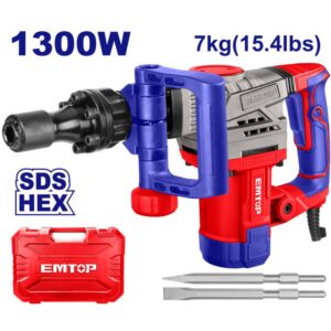 Demoledor SDS HEX  1300W-220V-7K-20J EMTOP EDBRH1301