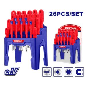 Set 26 destornilladores EMTOP ESST2601 pl-ph-tx
