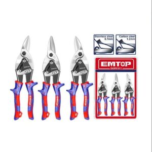 Juego de 3 tijeras aviacion 10 INDUSTRIAL EMTOP EASPK1011--  POR UNIDAD--