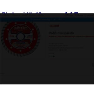 Disco Turbo 115mm seg 10mm EMTOP EDDC031152