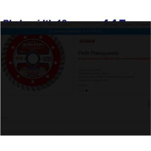 Disco Turbo 115mm seg 10mm EMTOP EDDC031152