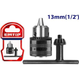 Mandril Industrial 1,5 a 13mm enc 1/2-20UNF EMTOP EKCK1301