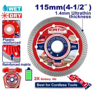 DISCO CORTE DE WIDIA ULTRAFINO 115 1.4MM INDUSTRIAL