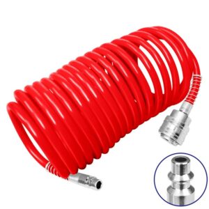 Manguera espiralada PU 10mt 5x8mm acople USA EMTOP ULAHE1001