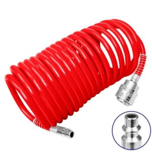 Manguera espiralada PU 10mt 5x8mm acople USA EMTOP ULAHE1001