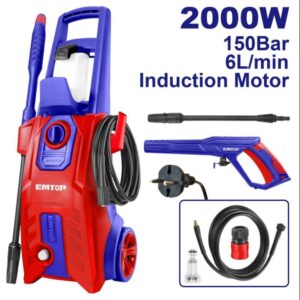 Hidrolavadora 150Bar 2200Psi 2000W 5Mt Inducc EMTOP EHPW2001