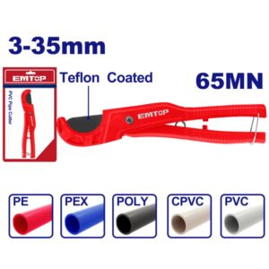 Cortatubos de 3-35mm cpo de aluminio 207mm TOP VALUE EMTOP EMPC54636