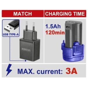 CABLE PARA CARGADOR USB-C CARGA MAX 3 AH EMTOP